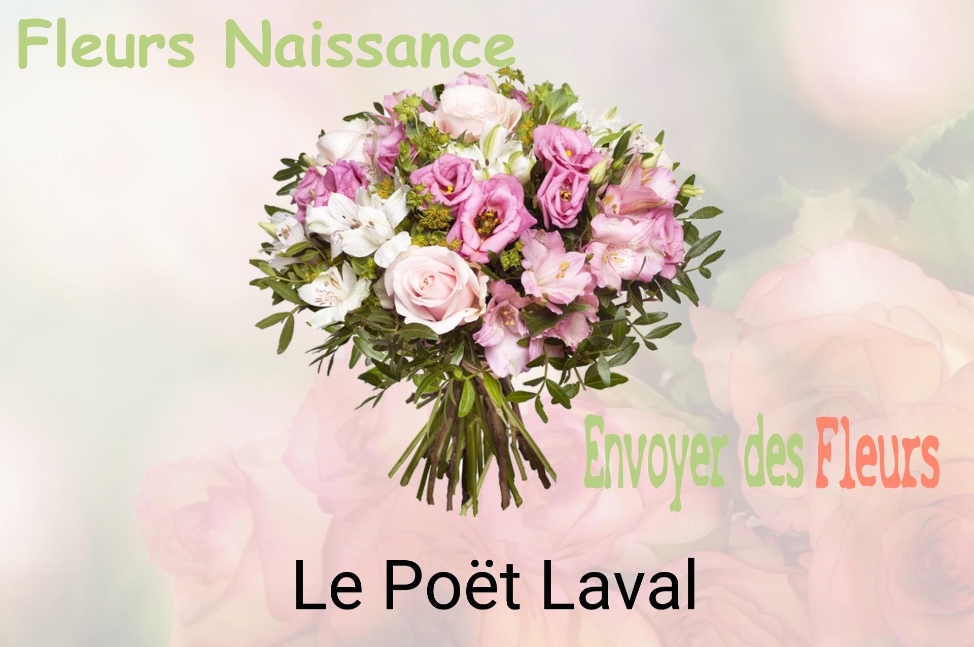 Bouquet de fleurs de naissance livré à Le Poët-Laval