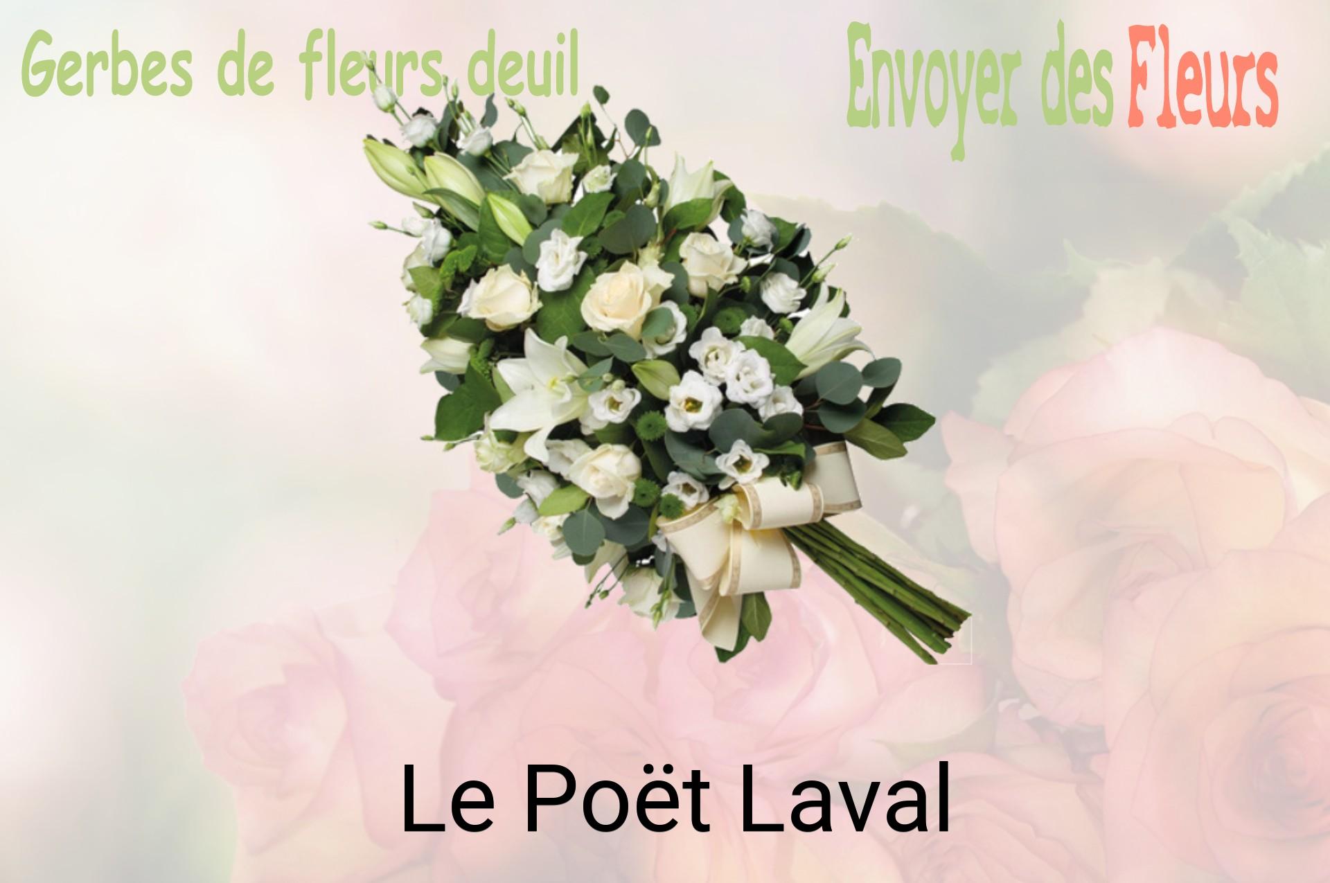 Gerbe de fleurs de deuil livrée à Le Poët-Laval